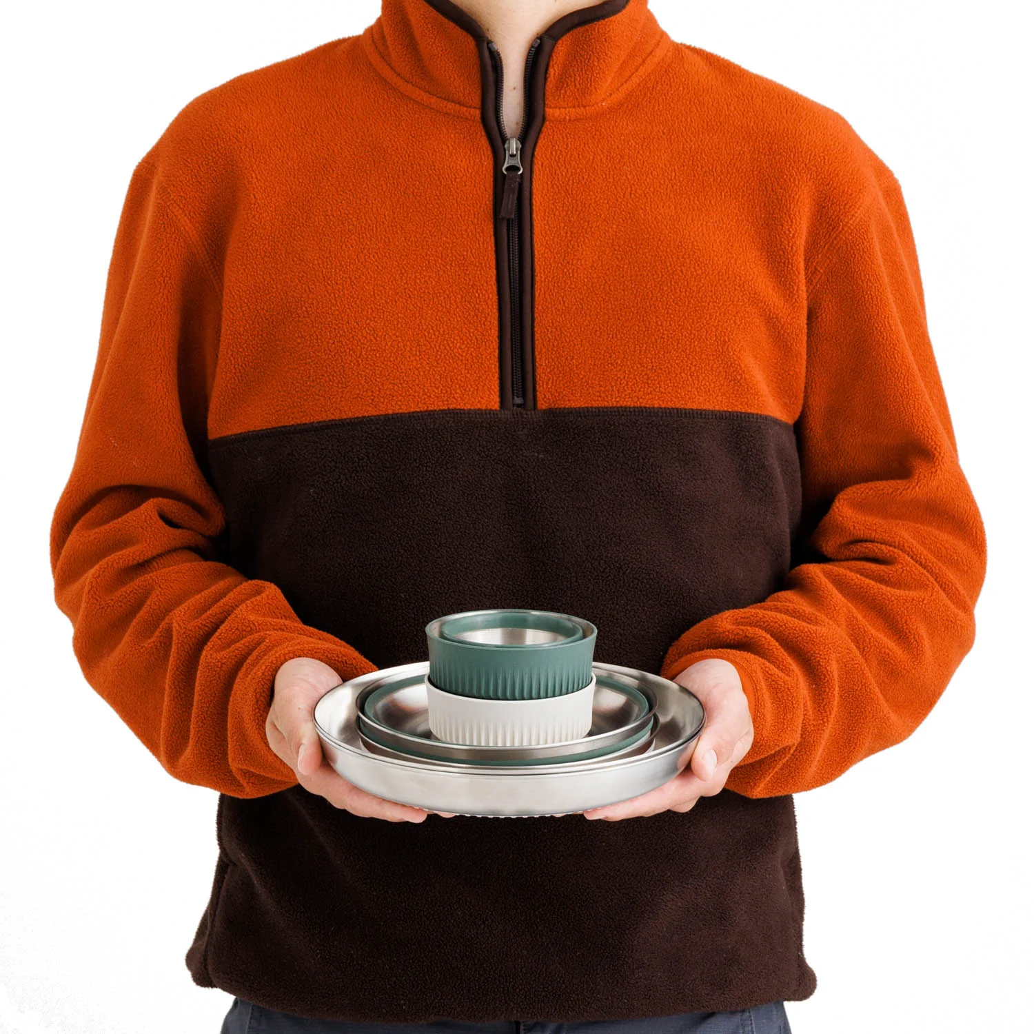 Detour Stainless Steel Collapsible Dinnerware Set - [6 Piece] - Image 3